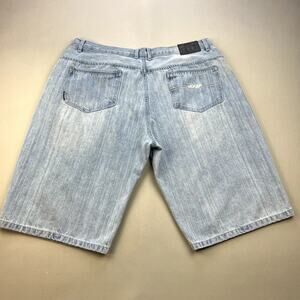 Vintage Joker Jean Shorts Mens 44 Blue Denim Baggy Fit Light Stone Wash Skater